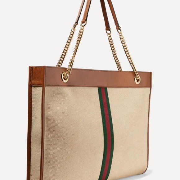 Gucci Rajah Large Canvas Tote Bag in Beige NEW WITH DUSTBAG - Picture 3 of 6